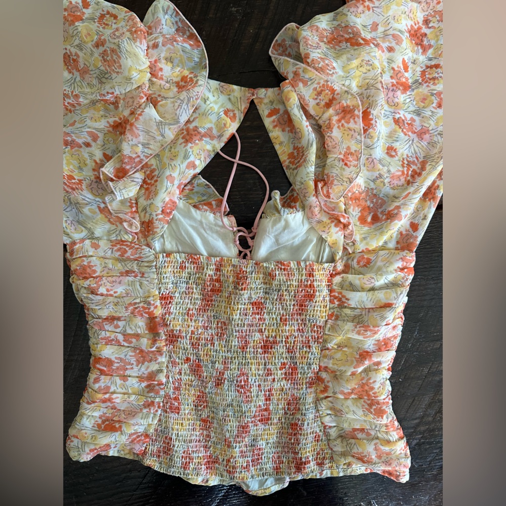 Free People Floral Mabel Blouse - Picture 7 of 9